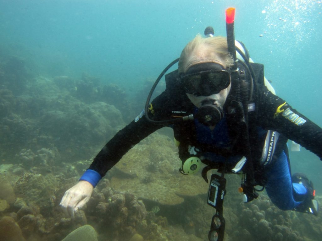 Bill scuba diving at Koh Man Wichai